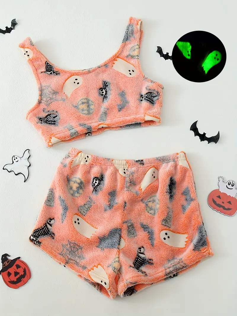 💥Halloween Pre - Sale 50% OFF👻Halloween vest pajamas set