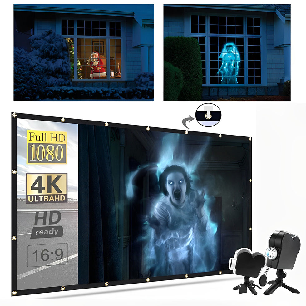 🔥 Hot Sale 49% OFF💀New Upgrade Halloween/Christmas Holographic Projection(Free Shipping)