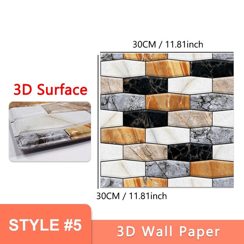 (🔥LAST DAY PROMOTION - SAVE 49% OFF)3D Waterproof Wallpapers(Thicker Design)