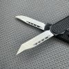 Double push button structure finger ring aluminum alloy handle OTF knife