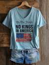 Women's Casual Fashion American Kingless Printed T-Shirt