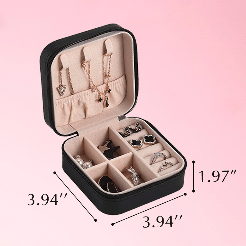 (New Year Hot Sale- 50% Off) Mini Portable Organizer Travel Display Storage Jewelry Box