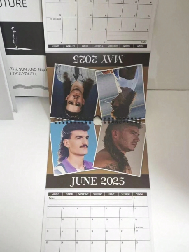 📅2025 World's Greatest Mullets Wall Calendar