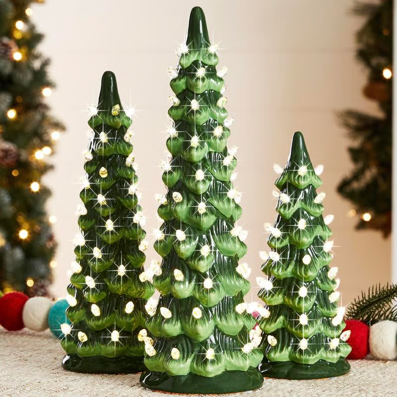 (🌲Early Christmas Sale- 49% OFF) Retro Hand-Painted Tabletop Christmas Trees - BUY A Set GET EXTRA 20% OFF & Free Shipping