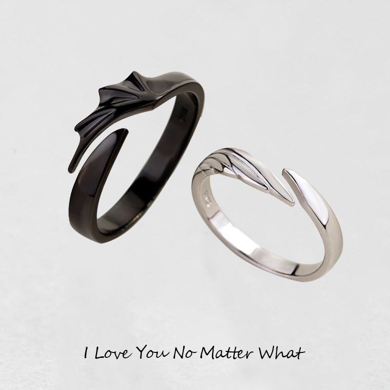 (🔥Valentine's Day Hot Sale--50% OFF) Love Style-Evil & Angel Rings