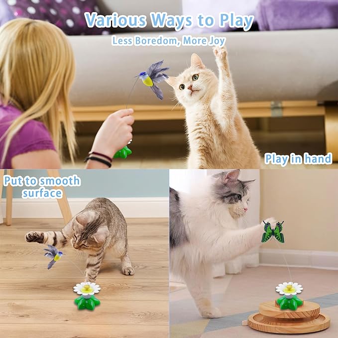 🔥Last Day 70% OFF🔥Electric Bird Teasing Cat Toy❤️Buy 2 Free Shipping