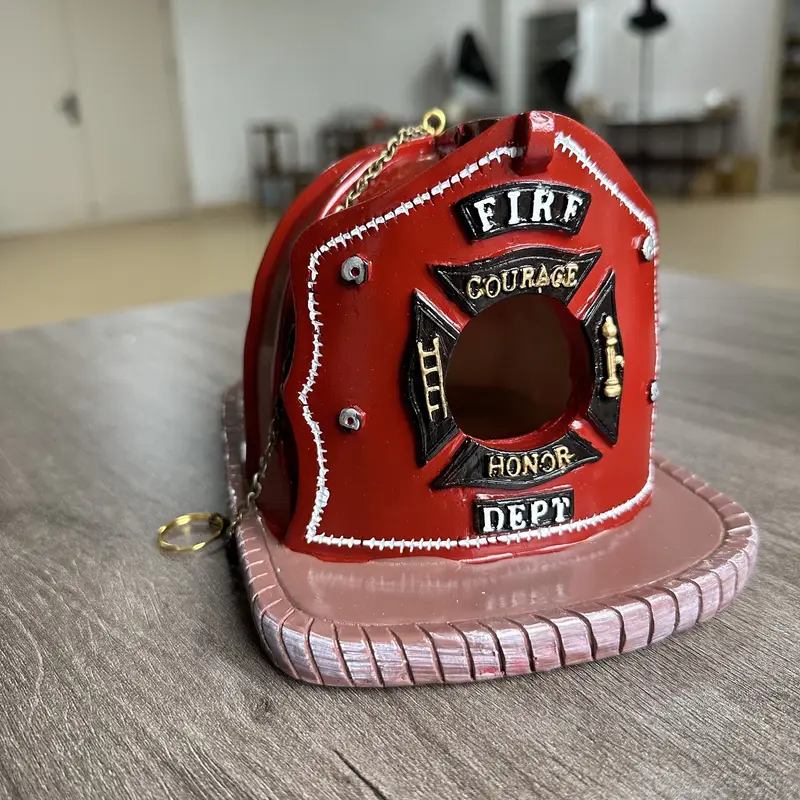 Firefighter-Themed Birdhouse