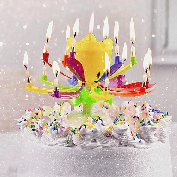 🔥Hot Venta 49%OFF🔥🔥🎂Vela De Cumpleaños De Flores Mágicas