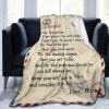 🎁Letter Blanket Gift- Sweet Words To My Daughter