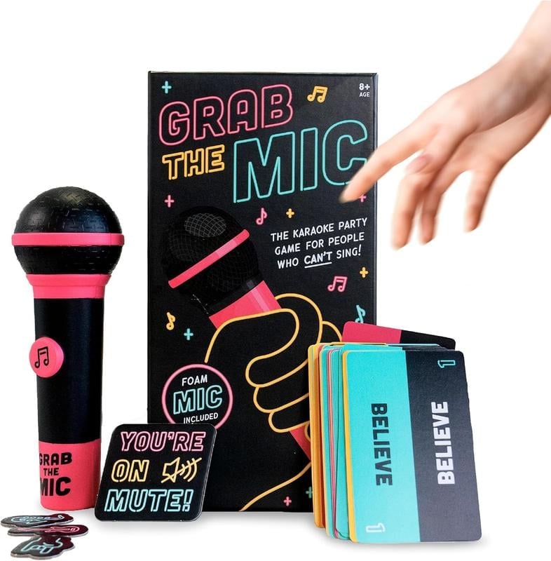 🔥TODAY SALE 49% OFF  - Grab The Mic ✨The Party Game For People Who Can't Sing!