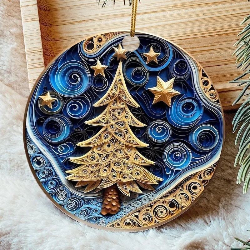 🎅Early Christmas Sale 48% Off🔥Flat Quilling Christmas Ornaments