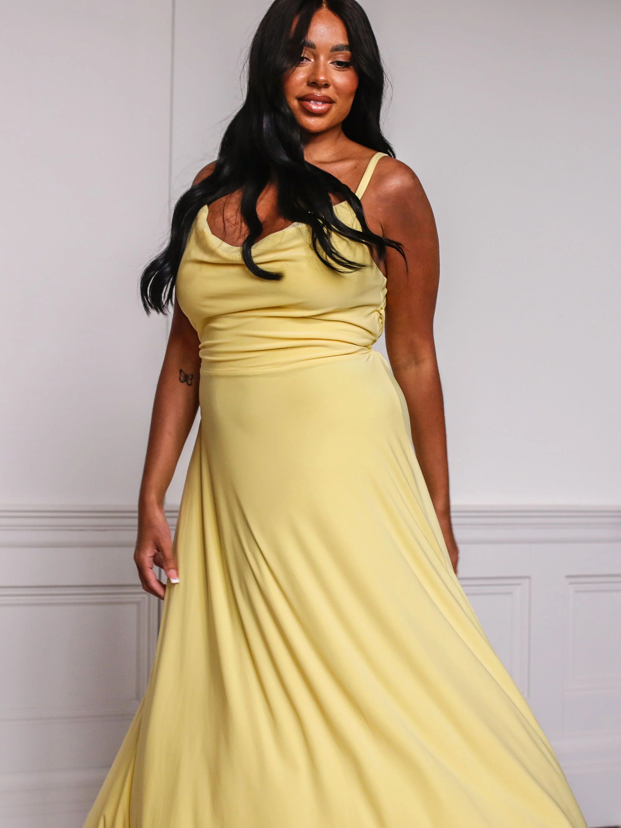 🔥Last Day Promotion 50% OFF🔥Lulah Drape Maxi Dress with Built-in Bra