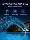 🎁TikTok Last Day Sale - 70% OFF🔥Solar Pool Fountain with Lights Dual Arc - Above/Inground Pool Fountain Lights with Remote Control