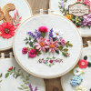 🔥Last day of exclusive discounts - Floral Wreath Embroidery Kit