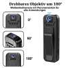 🔥Letzter Tag: 49% Rabatt🔥HD 1080P wiederaufladbare Mini-Körperkamera mit Nachtsicht und drehbarem Objektiv📷️