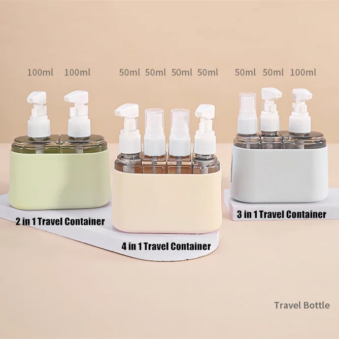 🎁2024 Hot Sale🎁 Mini Shampoo Dispenser Portable Travel Bottle Set