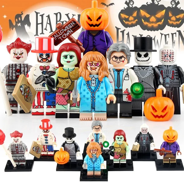 (🔥TikTok Summer SALE) -Horror Movie Characters Mini Action Figures Building Blocks