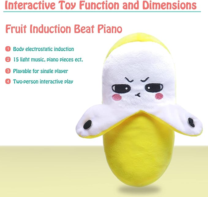 Banana Sensing Beat Piano Interactive Doll