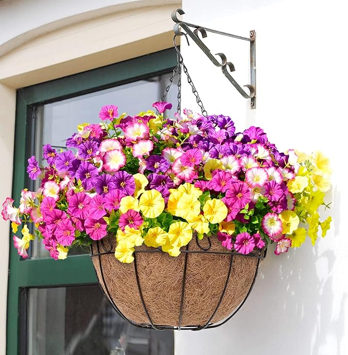 🌸 Spring Summer Home Decoration - 🌿 Fake Silk Colorful Morning Glory