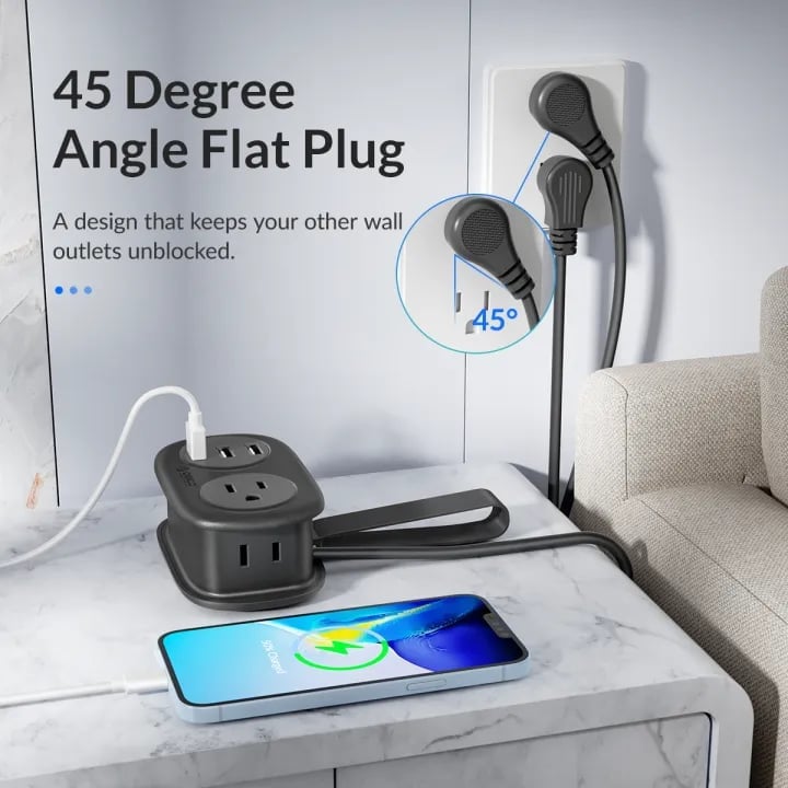 Last Day Promotion 70% OFF - 🔥7 in 1  Power Strip, ORICO 4 Outlets 3 USB Ports⚡Buy 2 Get Free Shipping