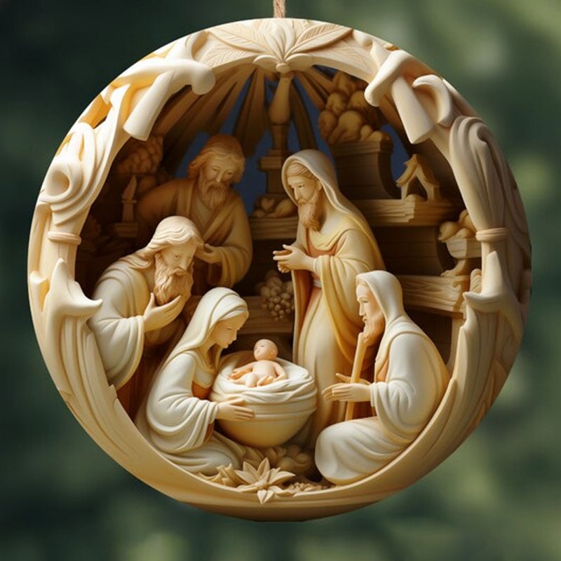 (🌲2023 Christmas Sale- 50% OFF) Nativity Christmas ornament