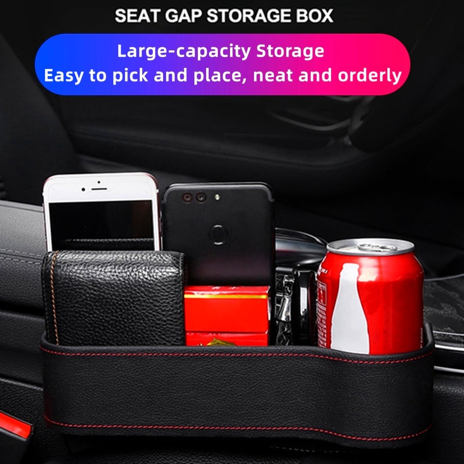 🔥Last Day Promotion 50% OFF -🎁- Leather Multifunctional Car Seat Organizer