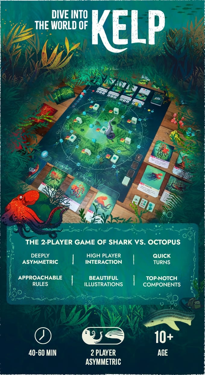 🌲Early Christmas Sale 48% OFF🎁KELP Board Games Shark vs Octopus