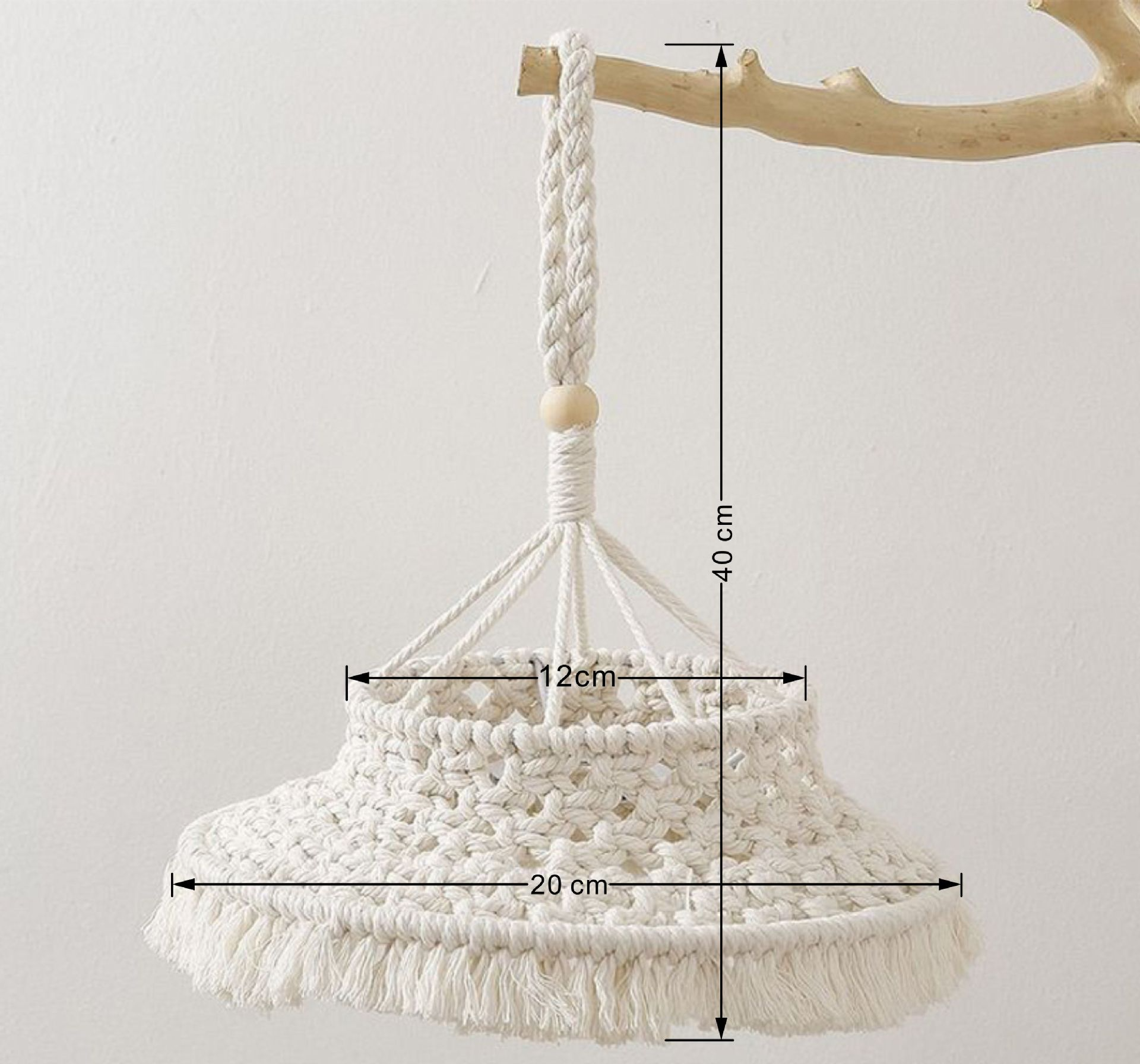 💥LAST DAY SALE 50% OFF💥Boho Woven Cotton Cone Pendant Lamp Shade