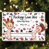 🎁TikTok Last Day Sale - 70% OFF🎉Funny Couples Christmas Gift - Personalized Photo Wooden Slider Ornament For Couples
