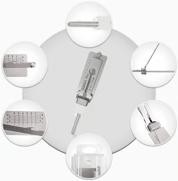 ⚙️💡 Ultimate Stainless Steel Key Decoder | Built for Locksmiths, Made to Last!