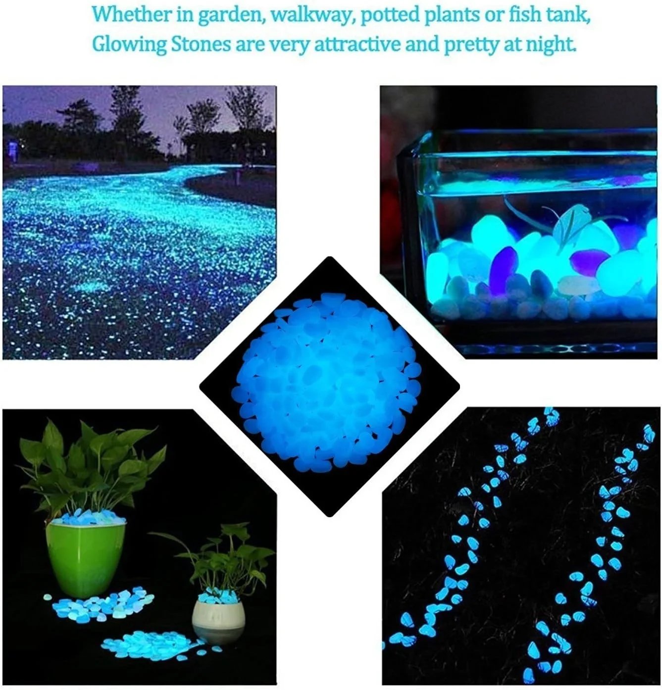 🍀2023-Christmas Hot Sale🔥Glowing Garden Pebbles