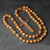 ✝️100% Handmade Jesus Cross Rosary Wooden Necklace(𝐉𝐚𝐜𝐤 𝐌𝐢𝐥𝐥𝐞𝐫 𝐇𝐚𝐧𝐝𝐦𝐚𝐝𝐞®)