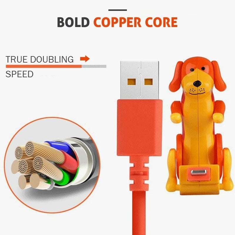 (🐶HOT SALE - SAVE 50% OFF) Funny Humping Dog Fast Charger Cable