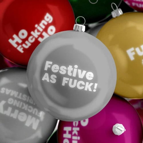 🔥LAST DAY 60% OFF 🤣Funny Rude Sweary Christmas Bauble