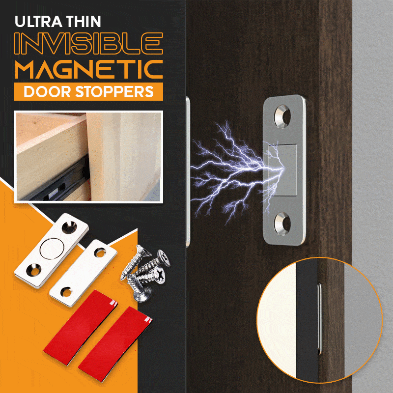 (🎄Christmas Promotion--48% OFF)Magnetic Ultra-thin Cabinet Door Stopper--2 Pairs/Set(🔥Buy 5 get 3 Free & Free shipping)