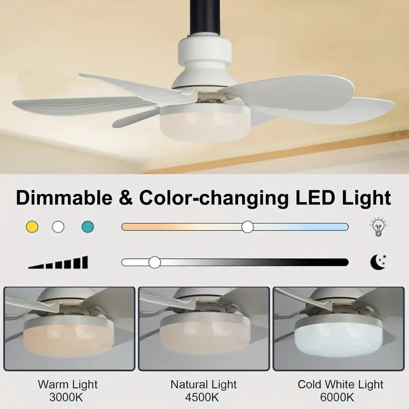 🔥SUMMER SALE - 49% OFF🔥 2-IN-1 PORTABLE CEILING FAN & LIGHT with Remote Control