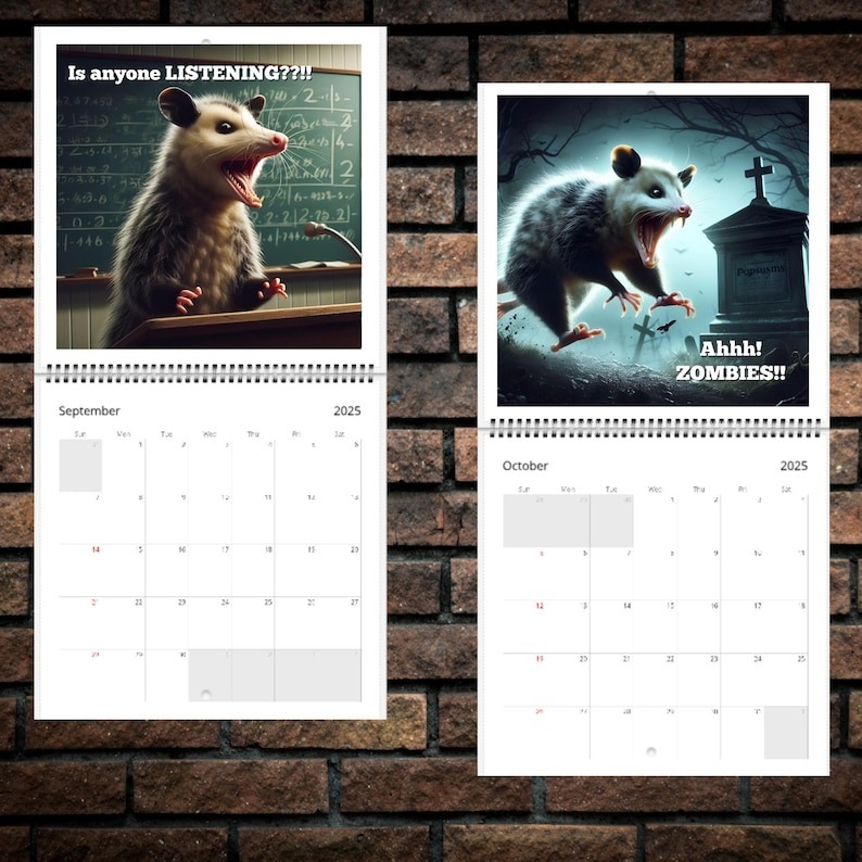 📅2025 Screaming Possum Calendar