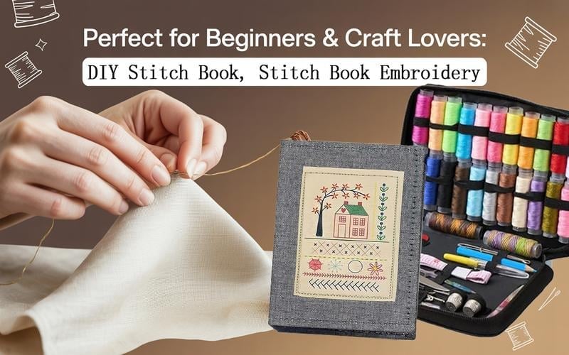 🎁TikTok Last Day Sale - 70% OFF❤️Beginner-Friendly🪡Stitch Book 📖with 106 different stitches