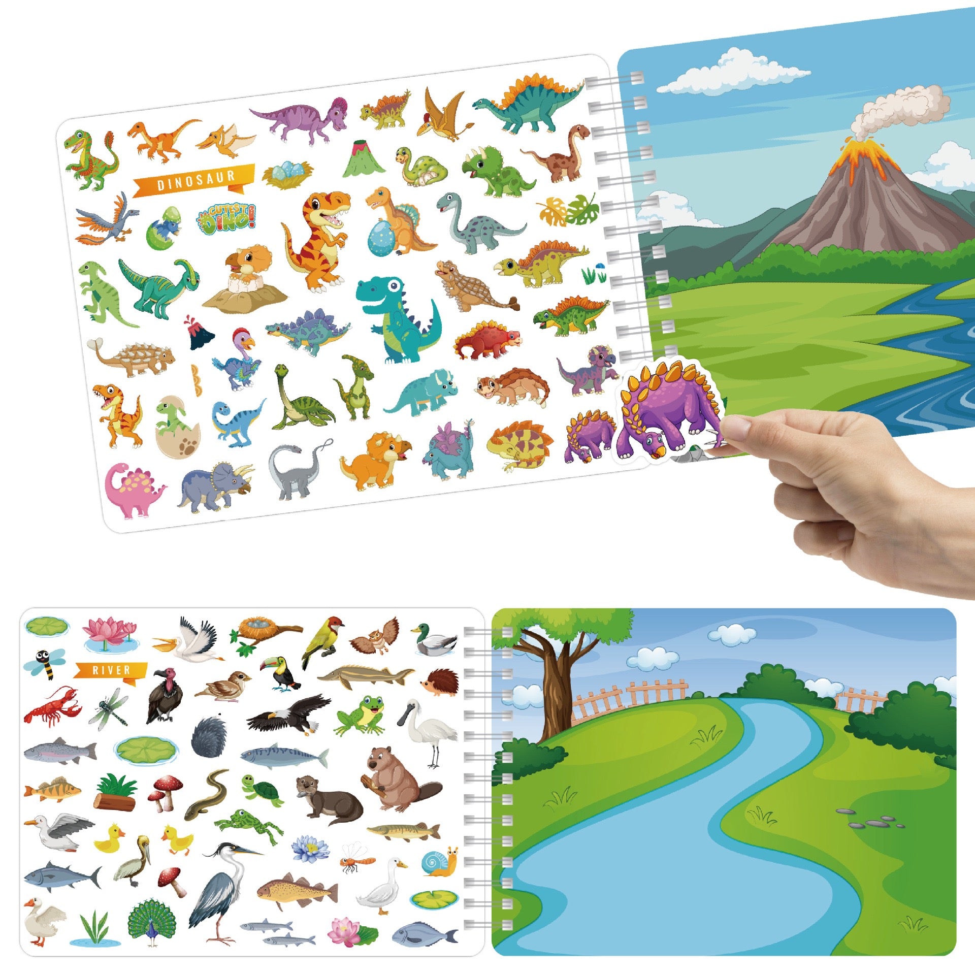 Animal All Around Town Sticker Book Activity