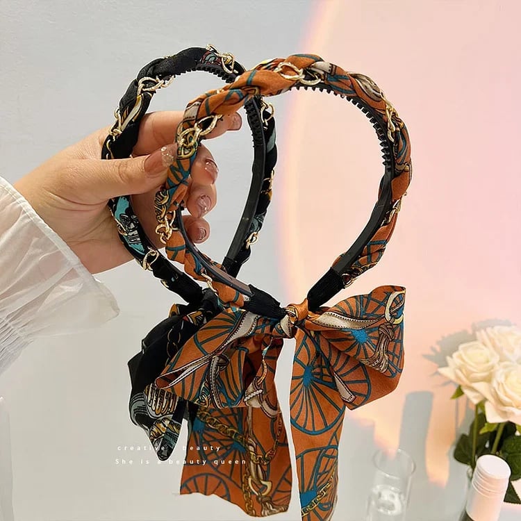 🔥(Last Day Sale- 50% OFF) Satin Fabric Hair Bands - Buy 5 Get 3 Free & Free Shipping