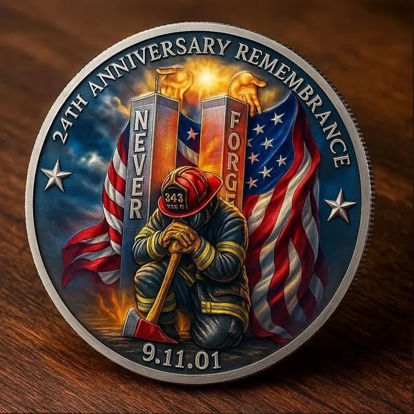 🕯️🙏9/11 Remembrance Coin – 24th Anniversary Tribute Edition