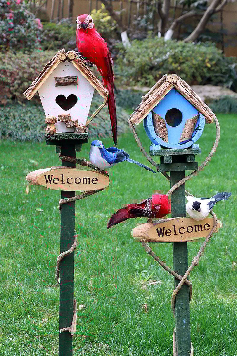 🐝September Special: 50% off! Handmade outdoor birdhouses and garden decorations