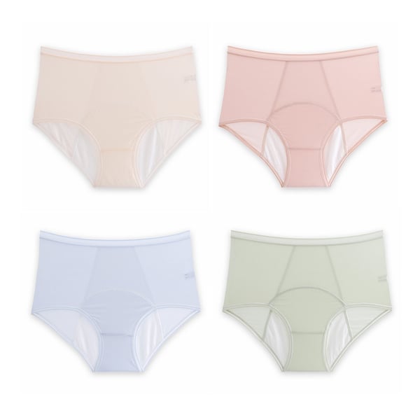 🔥Last Day Promotion -50% OFF🔥 - High Waist Leak Proof Ice Silk Panties Plus Size L-6XL - BUY 2 SETS GET 10% OFF & FREE SHIPPING