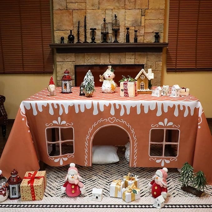 🎄Early Christmas 50% OFF - 🎅Gingerbread House Christmas Tablecloth