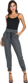 GRACE KARIN Womens Casual High Waist Pencil Pants with Bow-Knot Pockets for Work