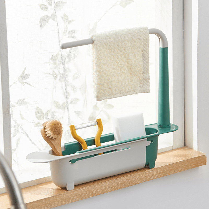 (🔥Early Christmas Hot Sale-48% OFF)Telescopic Sink Storage Rack Holder(Buy 2 Get 1 Free)