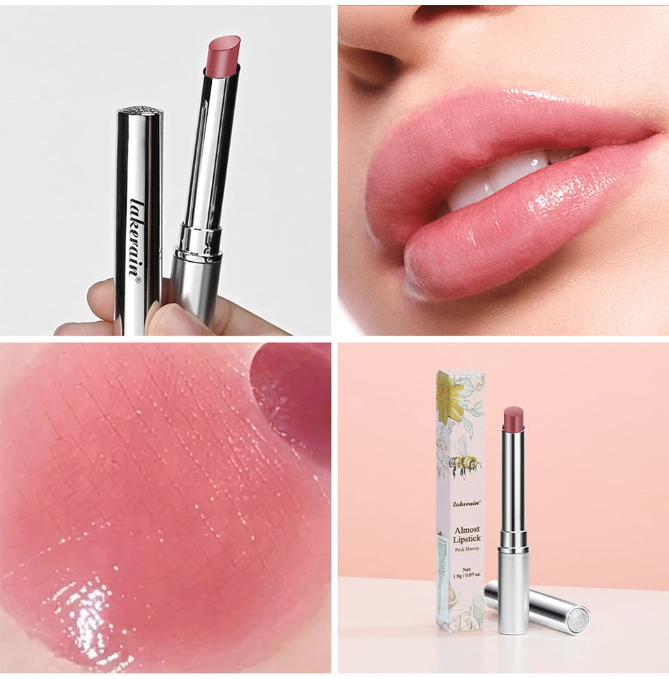 💥Flash Sale🔥Honey Tinted Lipstick – Hydrating Black & Pink Balm with Sheer Shine, Long-Wear Cherry Gloss