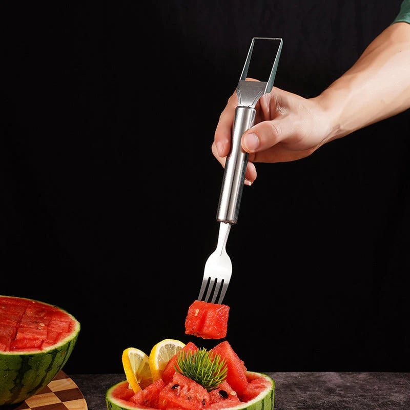Last Day Promotion 70% OFF - 🍉2-in-1 Fruit Cutter & Fork – For Quick and Easy Fruit Serving!