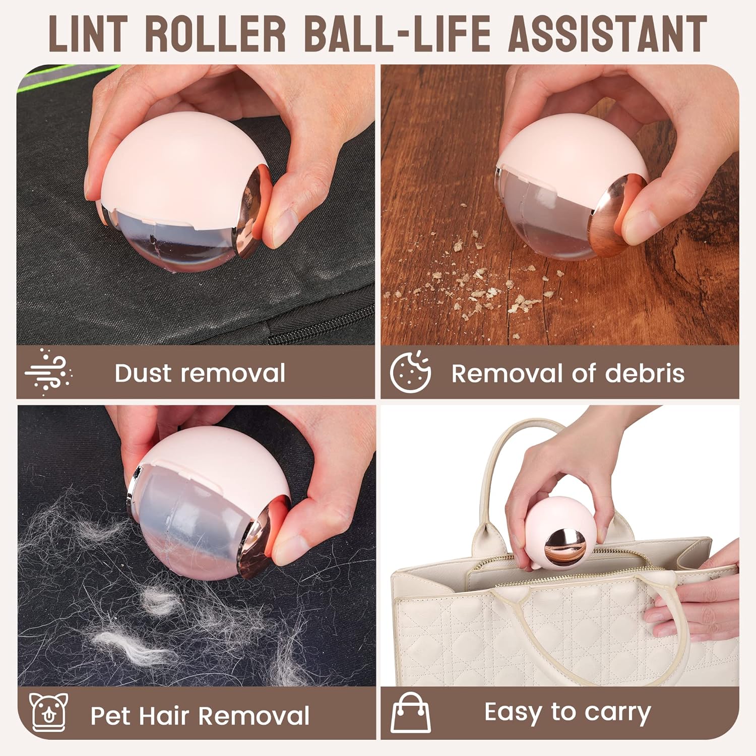 Washable Reusable Gel Lint Roller Ball