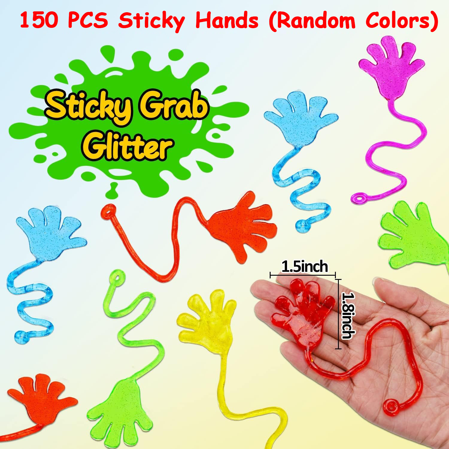 Sticky Hands Toy Random Color(10 PCS A SET)